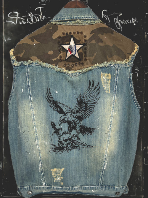 "REBEL RIDER" Denim Jacket