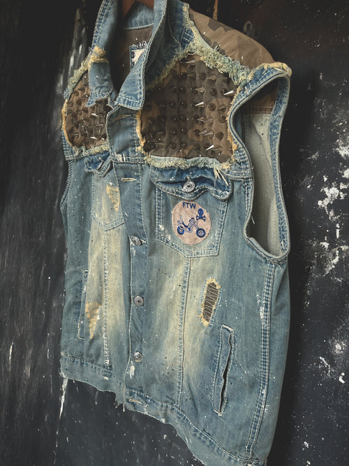 "REBEL RIDER" Denim Jacket
