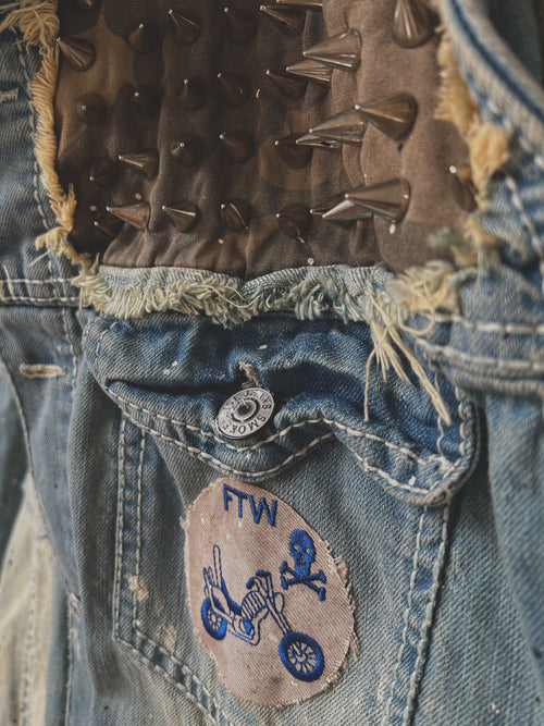 "REBEL RIDER" Denim Jacket