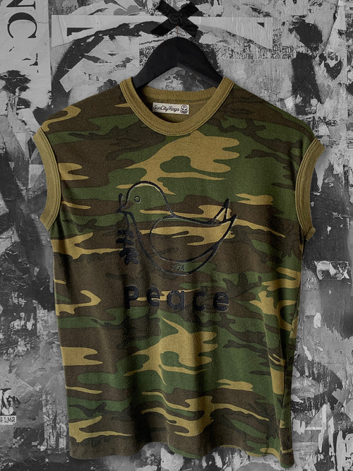 Camo "Peace 1974" - Sleeveless Tee
