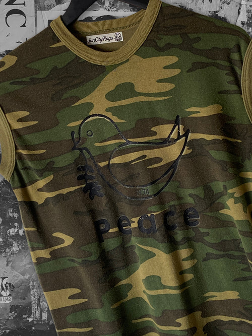 Camo "Peace 1974" - Sleeveless Tee