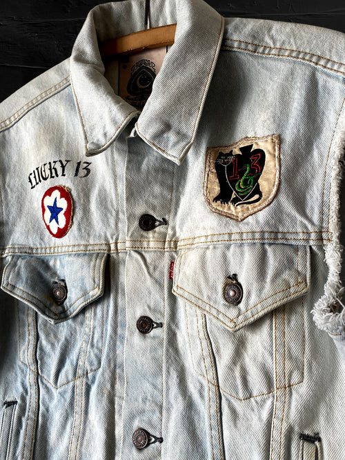"Lucky 13" - Denim Vest