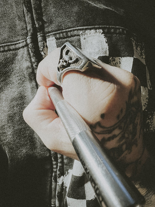 CHECKMATE- DISTRESSED HOODIE