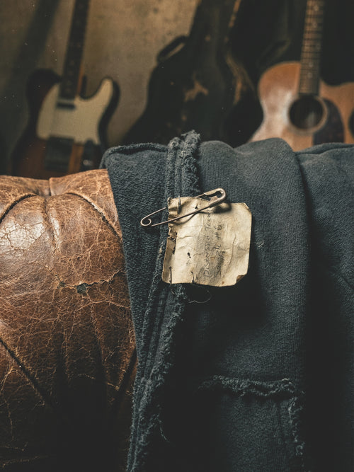 "The Remnant" Double Zip Distressed Hoodie Blank
